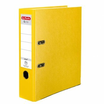 Segregator A4 szeroki 80mm Herlitz żółty