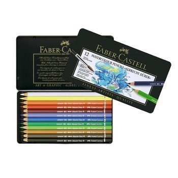 Kredki akwarelowe A.Durer Faber Castell 12 kolorów metalowe opakowanie