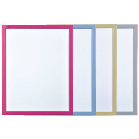 Tablica suchościeralna 60x40 cm kolorowa rama Bi-Office