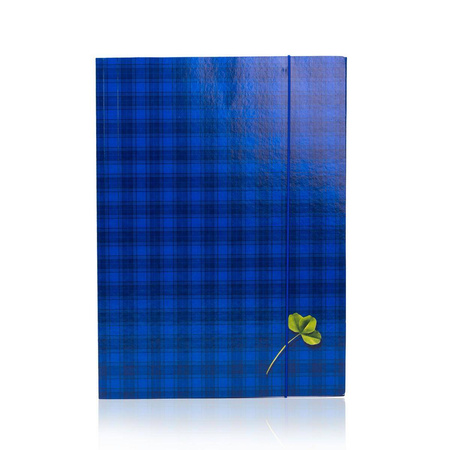 Teczka z gumką Kreska A4 kratka