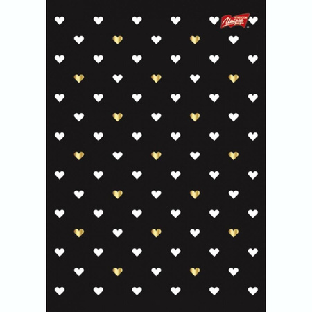 Zeszyt A5 w linię 60 kartek laminowany Golden Love Unipap