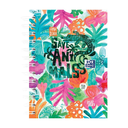 Kalendarz Oxford Jungle 12x18cm 2022/2023