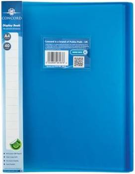 Teczka ofertowa A4 40 koszulek Concord PP niebieska