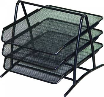 Szuflady na dokumenty A4 metalowe Q-Connect 3 szt czarny