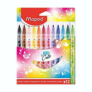 Flamastry Maped Mini Cute 12 kolorów
