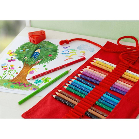 Piórnik rolowany Faber Castell Sleeve czerwony