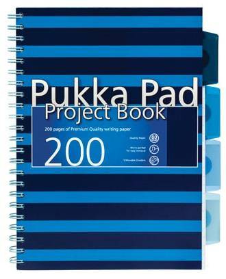 Kołozeszyt B5 w kratkę 200 stron Pukka Pad Project Book Navy