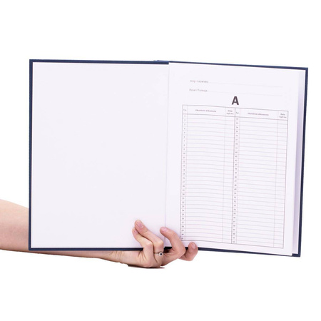 Teczka do akt osobowych Warta oklejana granatowy