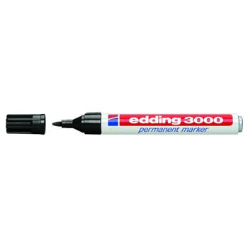 Marker permanentny Edding 3000 końcówka okrągła czarny