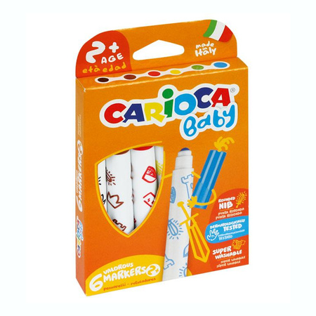 Pisaki Maxi Baby 6 kolorów Carioca