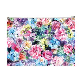 Teczka kopertowa na suwak Panta Plast Roses A4