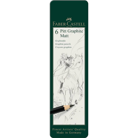 Ołówek artystyczny Faber Castell Pitt Graphite Matt 6 sztuk