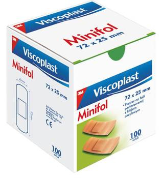 Plastry Viscoplast Minifol 7.2 x 2.5cm 100 sztuk