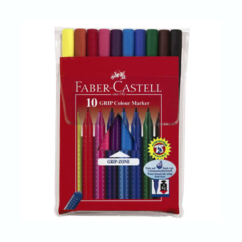 Flamastry Grip Faber Castell 10 kolorów