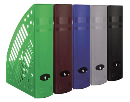 Pojemnik na dokumenty A4 plastikowy 70mm ażurowy Donau czarny