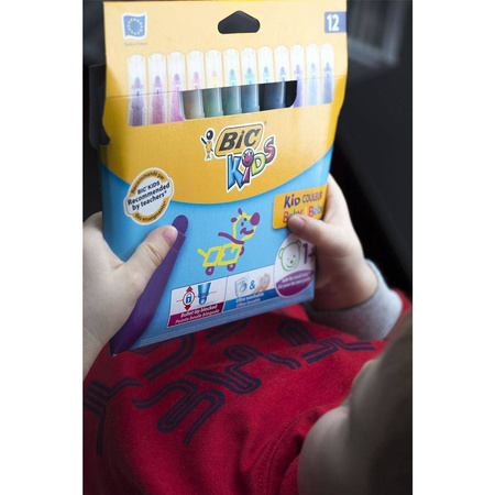 Flamastry Bic Kids Couleur Baby 12 kolorów
