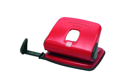 Dziurkacz Sax 318 (15 kartek) czerwony