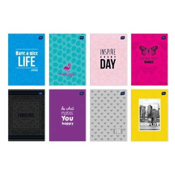 Zeszyt A5 w kratkę 96 kartek półtwardy Interdruk