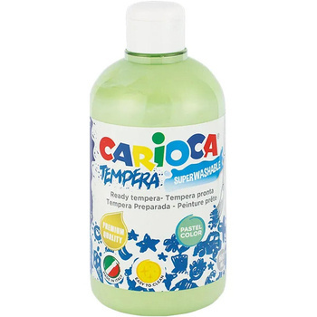 Farba tempera Carioca 500ml pastelowa zielona