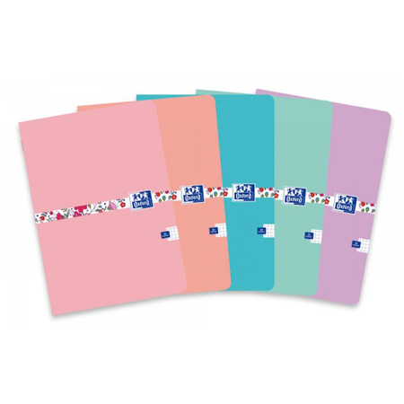 Zeszyt Oxford Floral A5 w kratkę 32 kartki