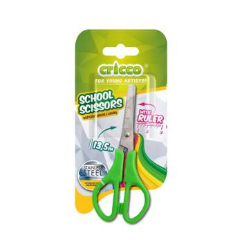 Nożyczki szkolne z podziałką 13,5cm Cricco
