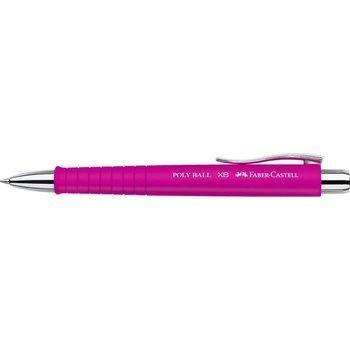 Długopis automatyczny Faber Castell Poly Ball XB różowy
