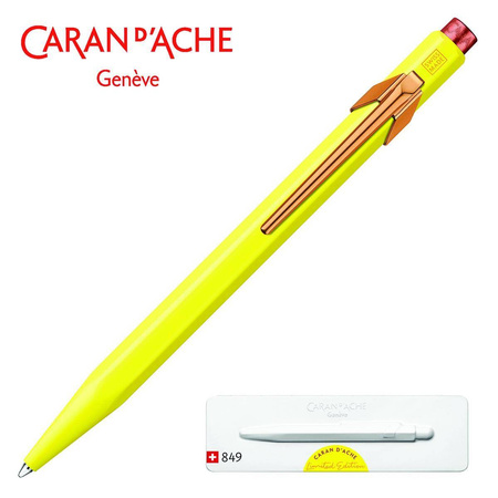 Długopis automatyczny Caran d`Ache 849 Claim Your Style Ed2 Canary Yellow M