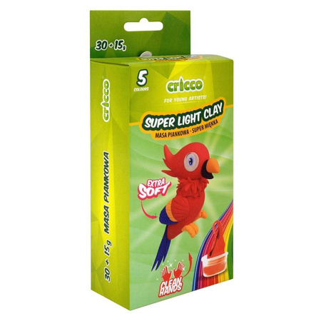 Masa piankowa Cricco zestaw mini 30g papuga pingwin