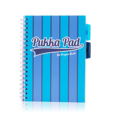 Kołozeszyt B5 w kratkę Pukka Pad Project Book Vogue niebieski