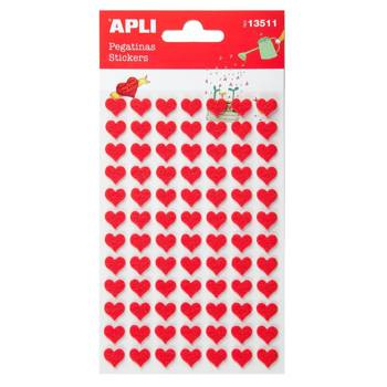 Naklejki filcowe Serca 84 sztuki