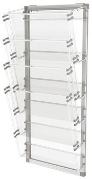 Kieszeń na ulotki Panta Plast A4 w ramie aluminiowej 5 przegród