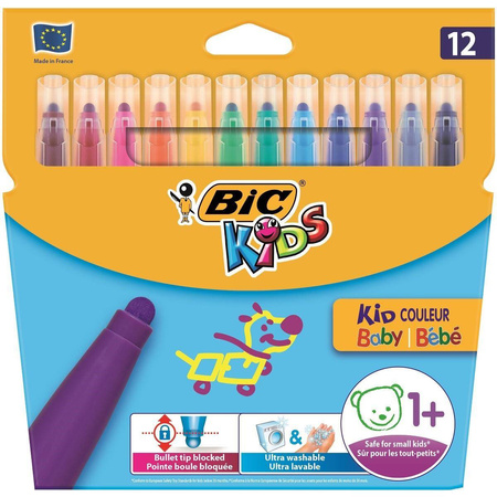 Flamastry Bic Kids Couleur Baby 12 kolorów