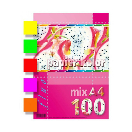 Papier ksero Kreska A4 160g fluo różowy