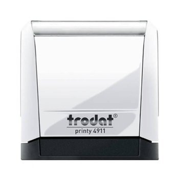 Pieczątka Printy 4911 czarny wkład 38x14mm biały