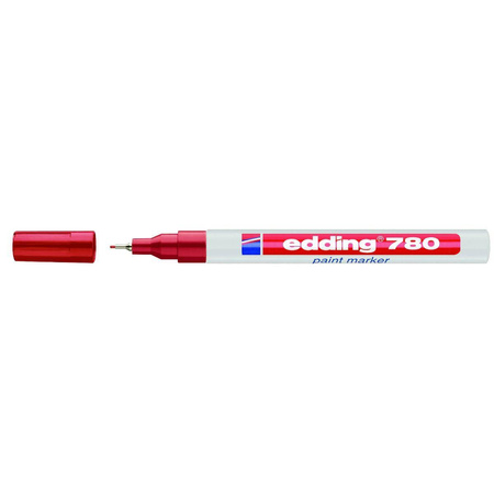 Marker lakierowany Edding 0.8mm czerwony