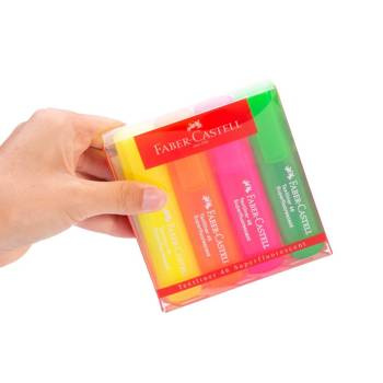 Zakreślacze Faber Castell Textliner 1546 4 sztuki