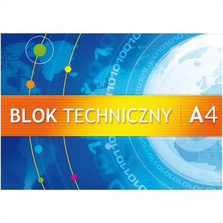 Blok techniczny A4 250g 10 kartek Kreska