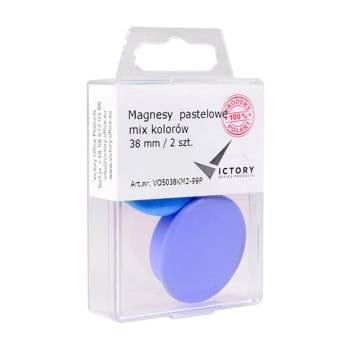 Magnesy pastelowe Victory Office OPKM 38mm 2 sztuki