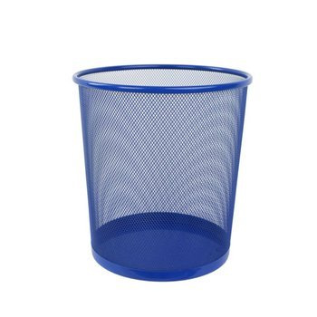 Kosz biurowy metalowy 12l Donau Office Set niebieski