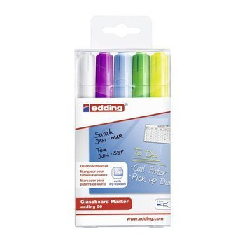 Marker do tablic szklanych Edding 5 sztuk