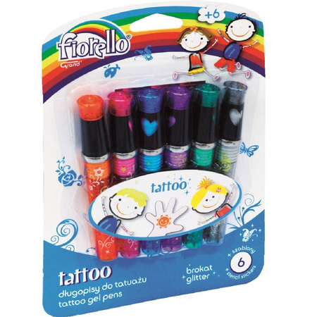 Długopis do tatuażu Fiorello 6 sztuk