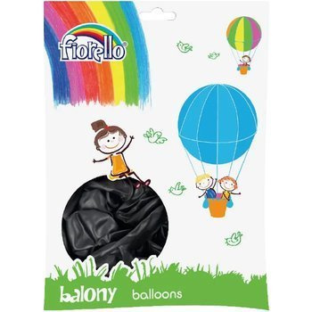 Balony metalizowane czarne 10 Fiorello