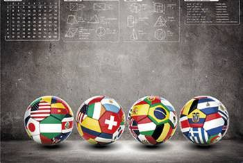 Mata na biurko dla dzieci Football