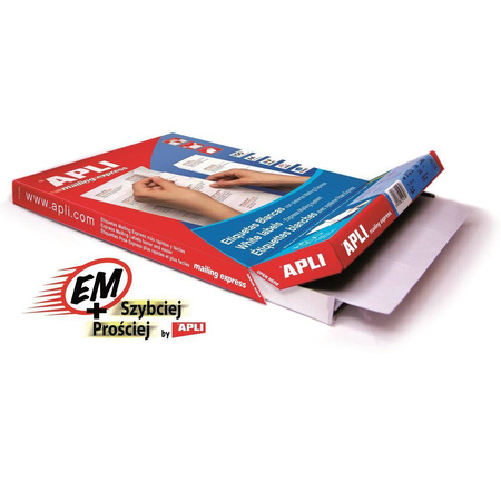 Etykiety samoprzylepne Apli uniwersalne białe 105x40mm