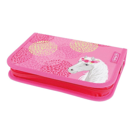 Piórnik dla dziewczynki bez wyposażenia jednokomorowy Herlitz Girls mix