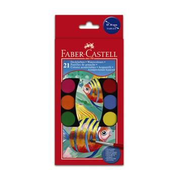 Farby szkolne Faber Castell 21 kolorów duża kasetka