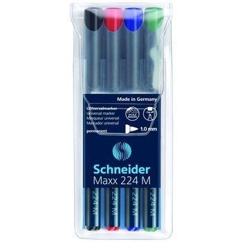 Zestaw foliopisów permanentnych Schneider Maxx 220 M 4 kolory