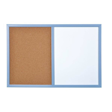 Tablica magnetyczno korkowa 60x40 cm kolorowa rama Bi-Office