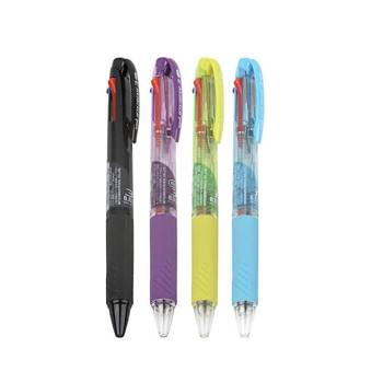 Długopis automatyczny Uni SXE3-400-07 3w1 transparentny