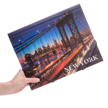 Teczka na gumkę Panta Plast New York A4